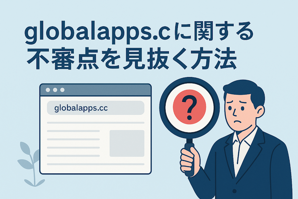 globalapps.ccに関する不審点を見抜く方法