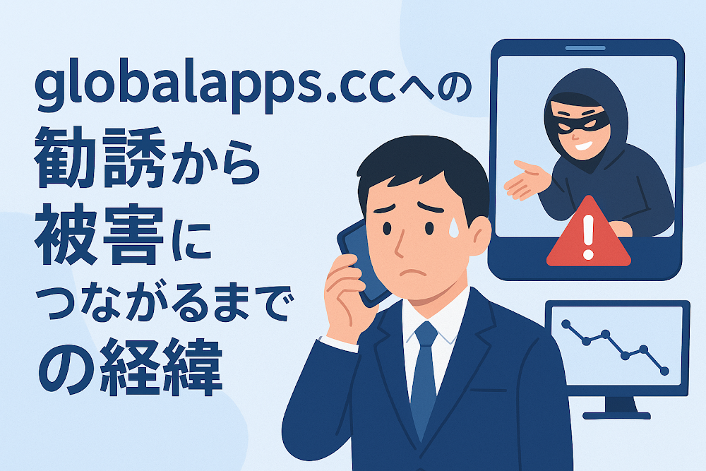 globalapps.ccへの勧誘から被害につながるまでの経緯