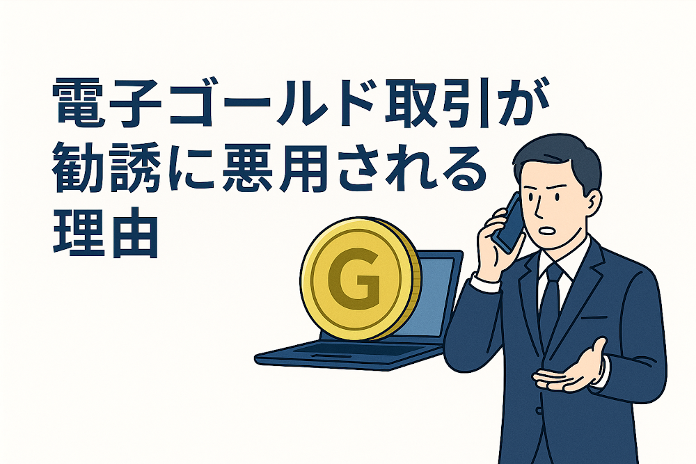 電子ゴールド取引が勧誘に悪用される理由