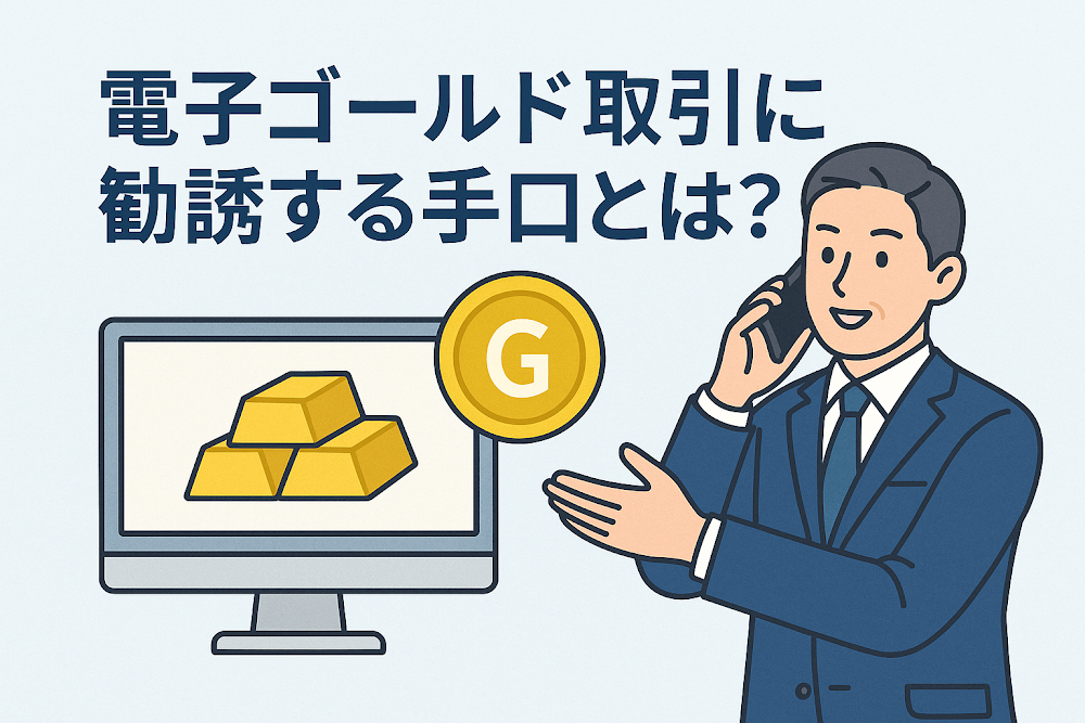 電子ゴールド取引に勧誘する手口とは?