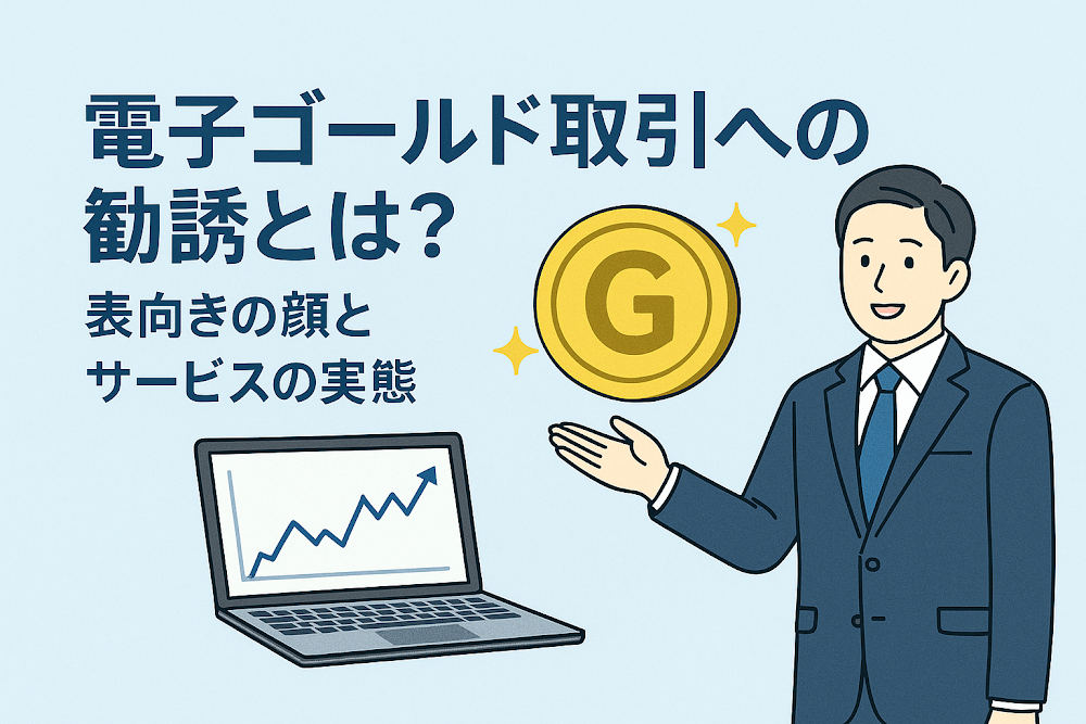 電子ゴールド取引への勧誘とは?表向きの顔とサービスの実態