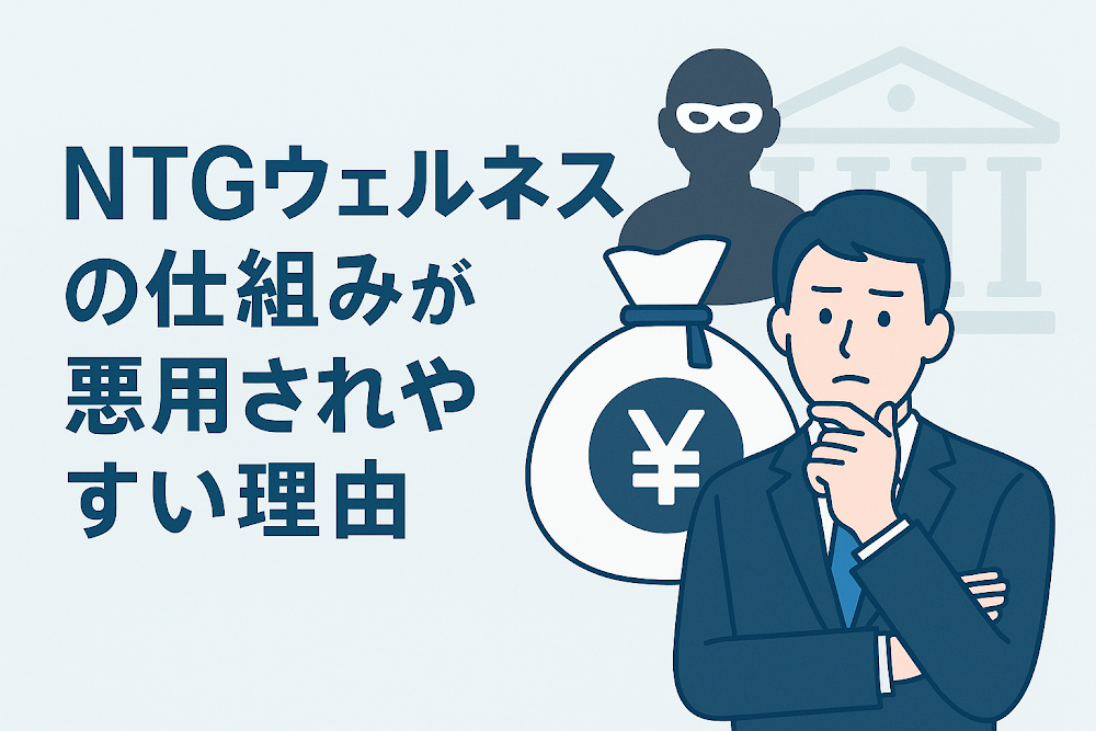 NTGウェルネスの仕組みが悪用されやすい理由