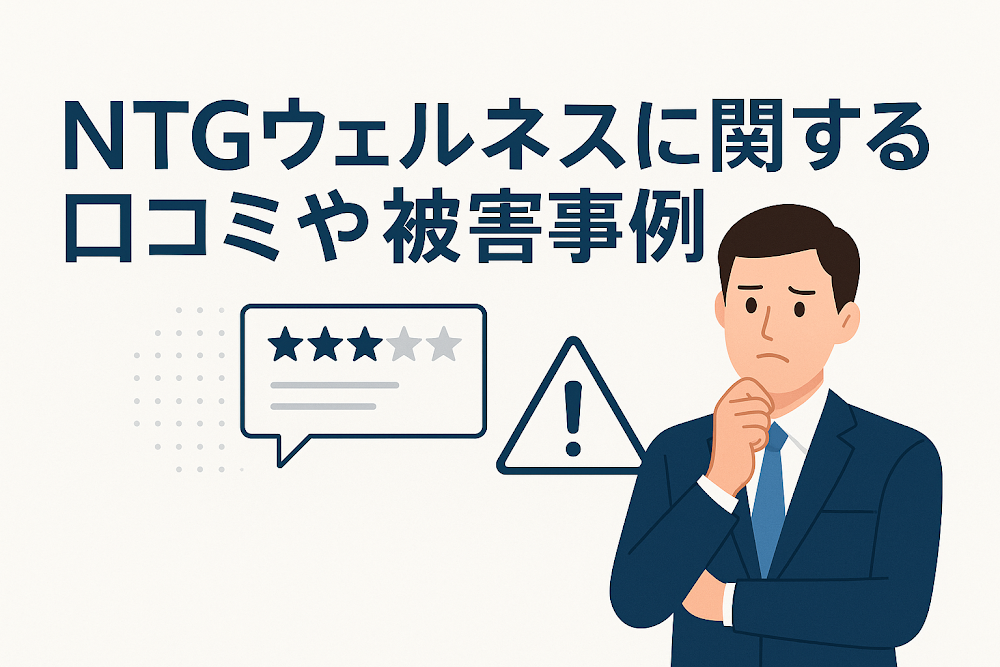 NTGウェルネスに関する口コミや被害事例