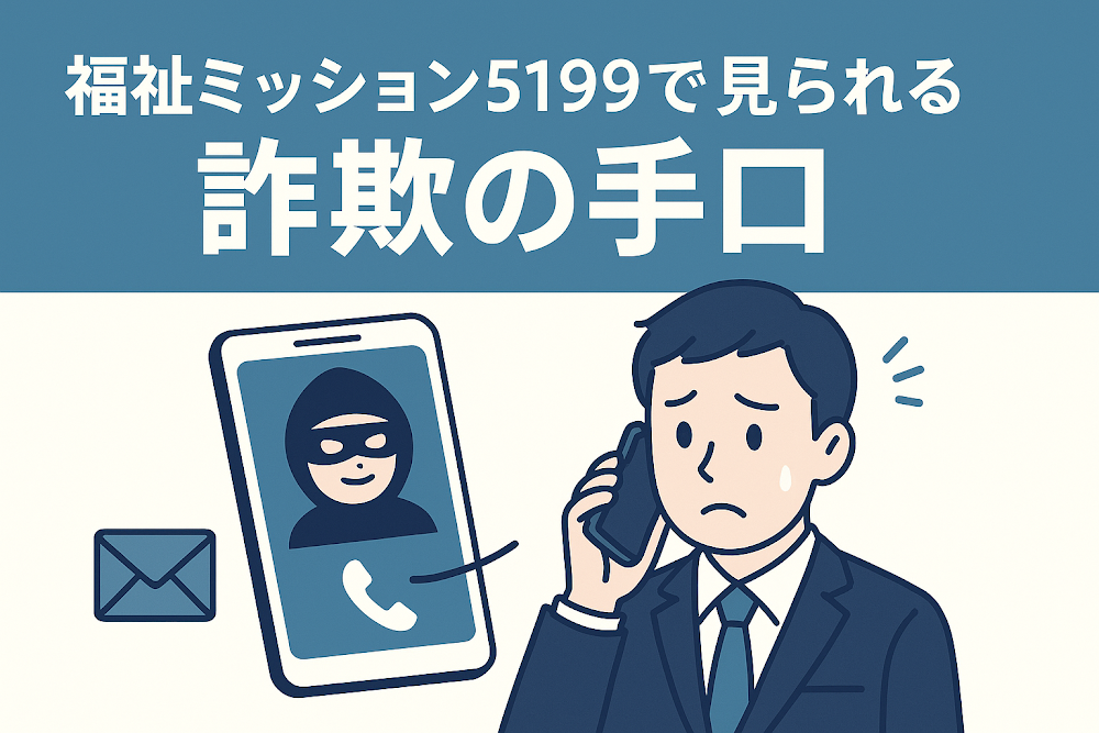 福祉ミッション5199で見られる詐欺の手口