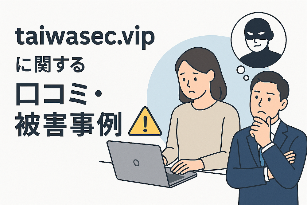 taiwasec.vipに関する口コミ・被害事例