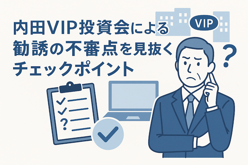 内田VIP投資会による勧誘の不審点を見抜くチェックポイント