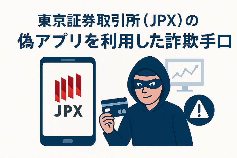 東京証券取引所(JPX)の偽アプリを利用した詐欺手口
