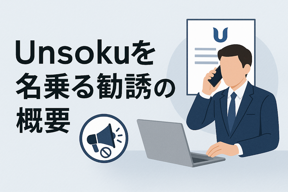 Unsokuを名乗る勧誘の概要