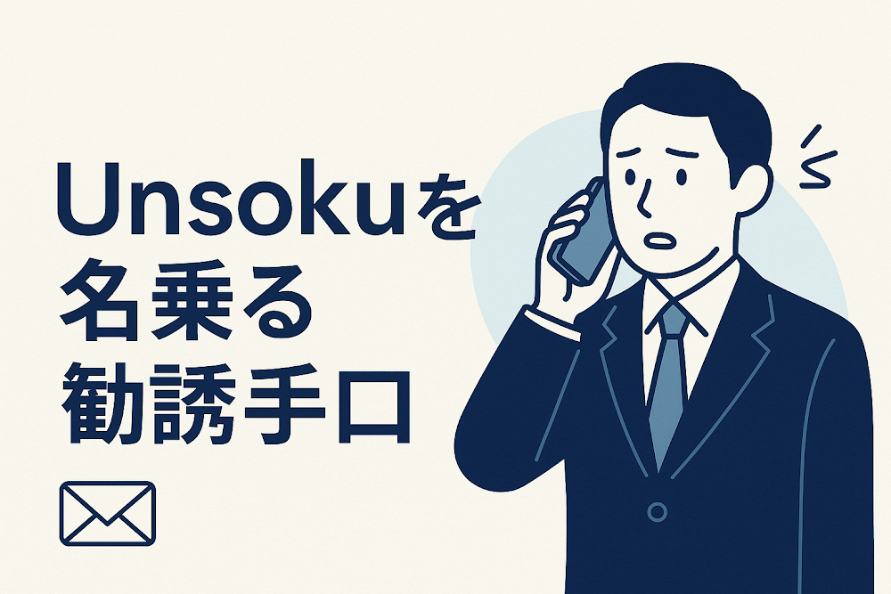Unsokuを名乗る勧誘手口