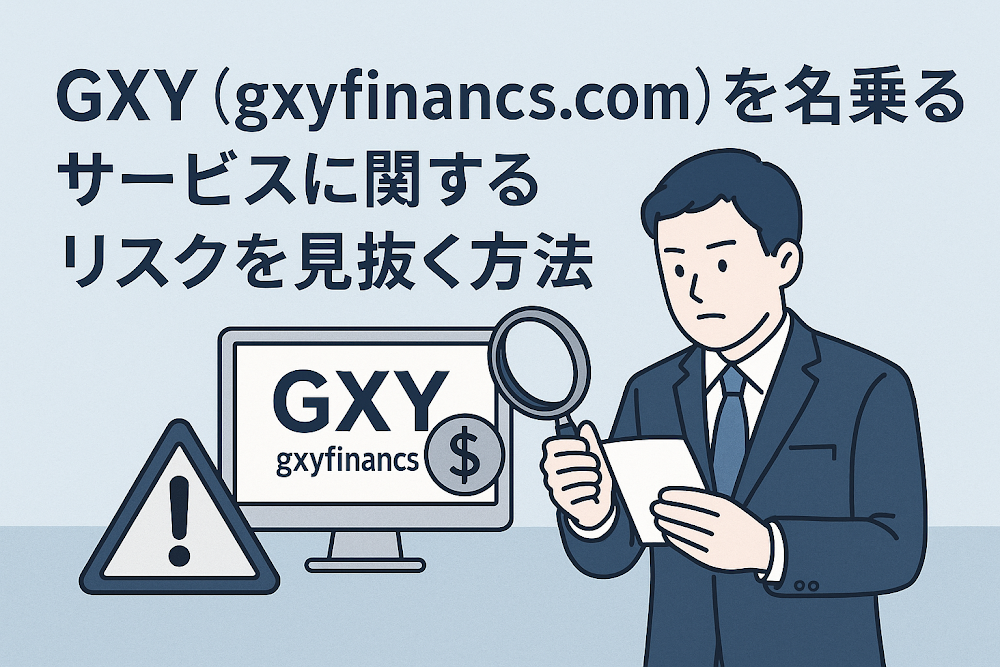 GXY（gxyfinancs.com）を名乗るサービスに関するリスクを見抜く方法
