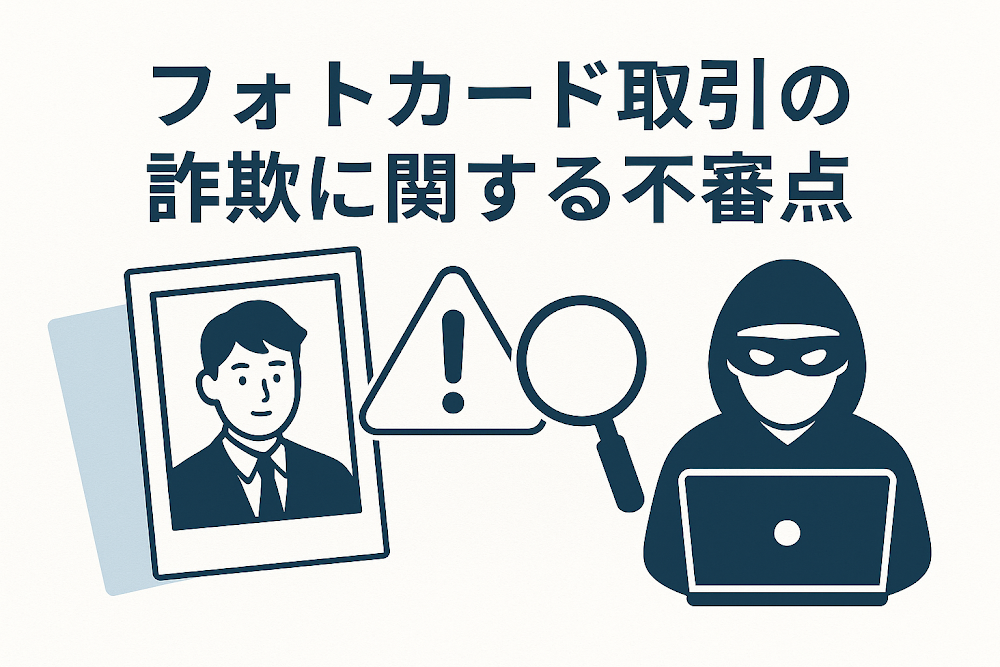 フォトカード取引の詐欺に関する不審点