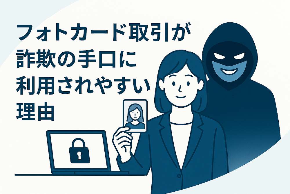 フォトカード取引が詐欺の手口に利用されやすい理由