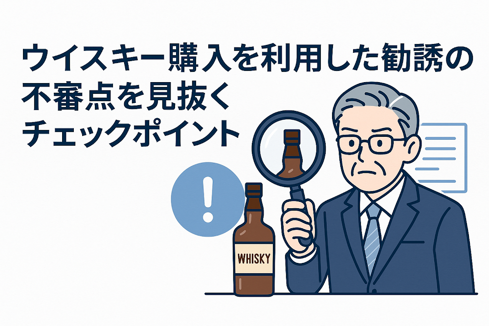 ウイスキー購入を利用した勧誘の不審点を見抜くチェックポイント