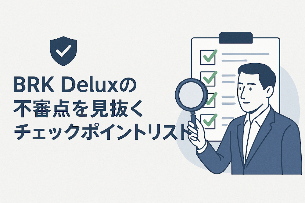 BRK Deluxの不審点を見抜くチェックポイントリスト