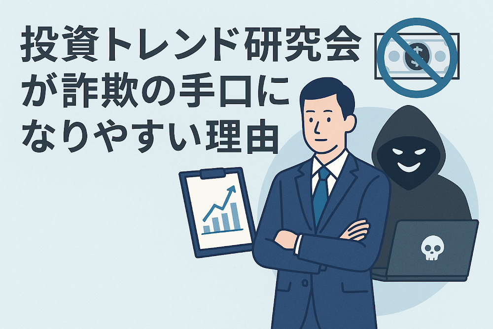 投資トレンド研究会が詐欺の手口になりやすい理由