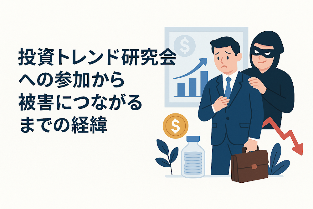 投資トレンド研究会への参加から被害につながるまでの経緯