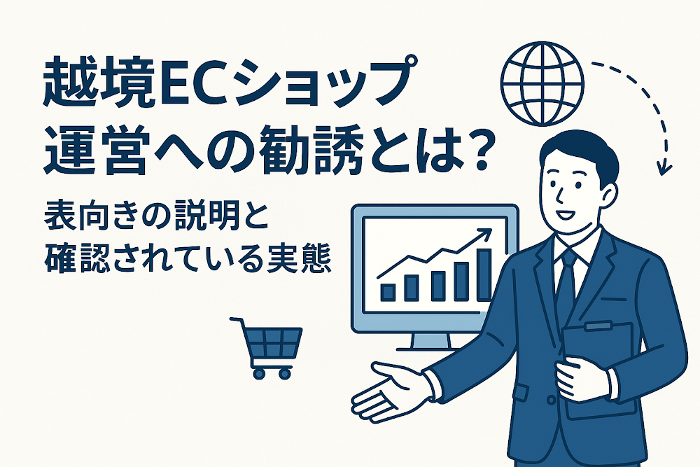 越境ECショップ運営への勧誘とは？表向きの説明と確認されている実態