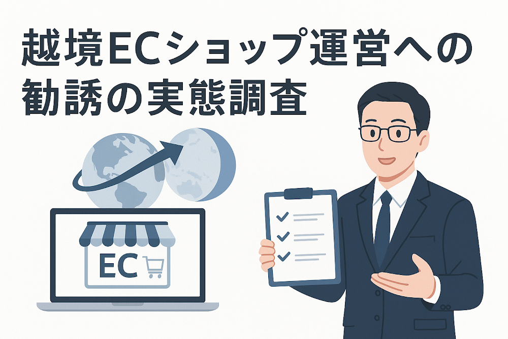 越境ECショップ運営への勧誘の実態調査