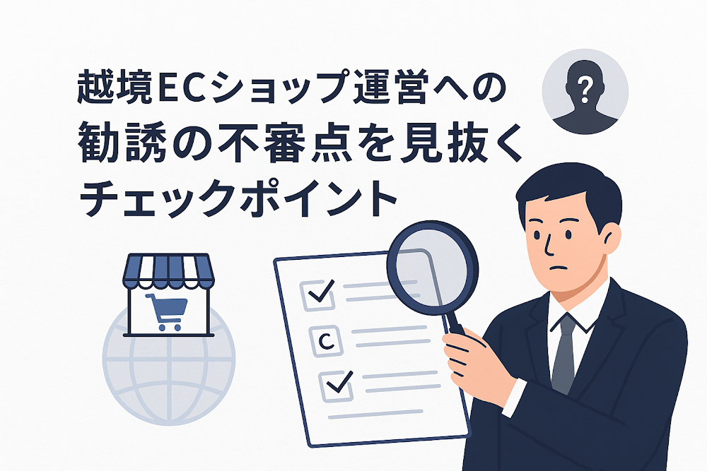 越境ECショップ運営への勧誘の不審点を見抜くチェックポイント