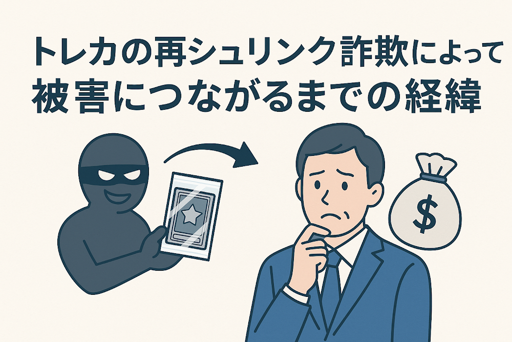 トレカの再シュリンク詐欺によって被害につながるまでの経緯