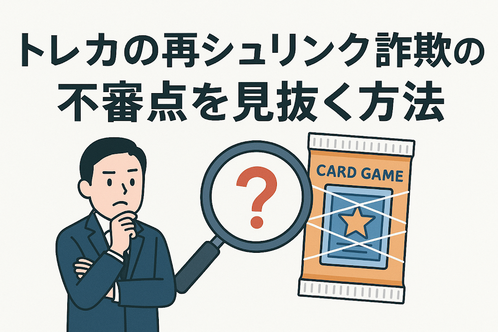 トレカの再シュリンク詐欺の不審点を見抜く方法