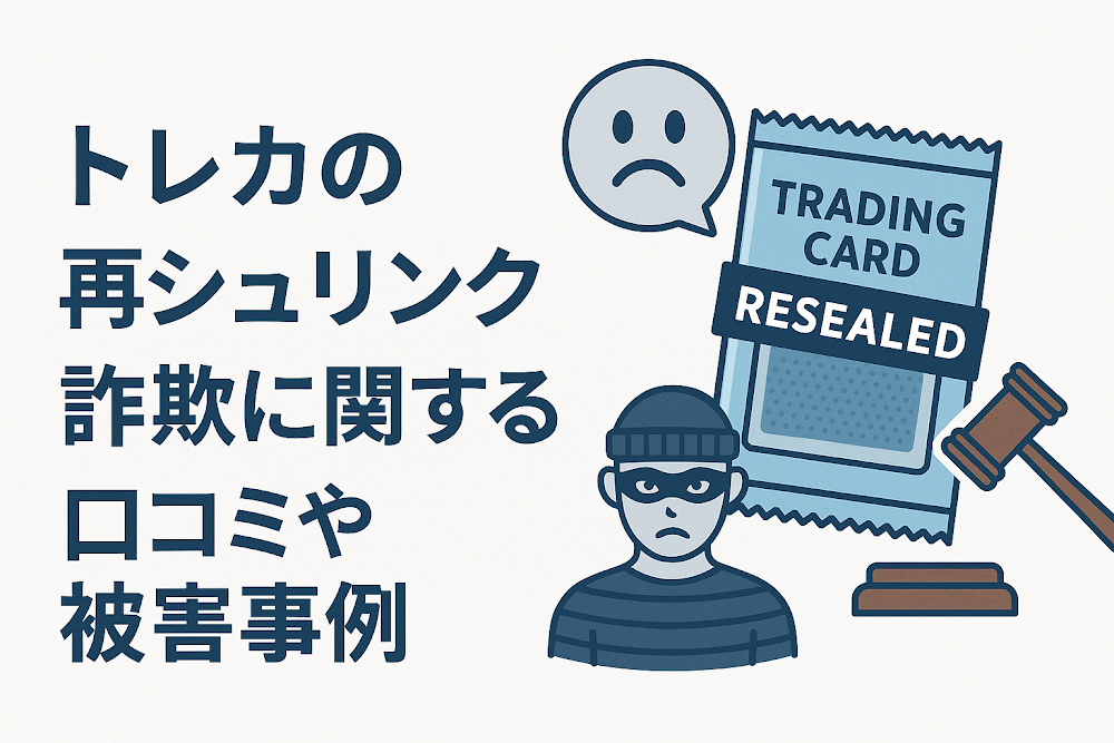 トレカの再シュリンク詐欺に関する口コミや被害事例