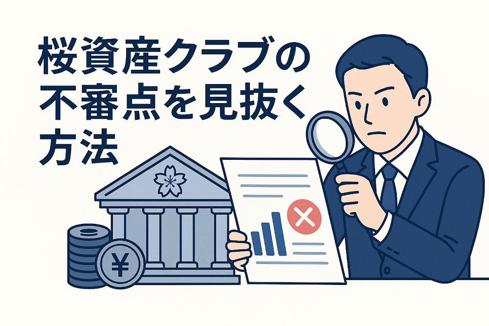 桜資産クラブの不審点を見抜く方法