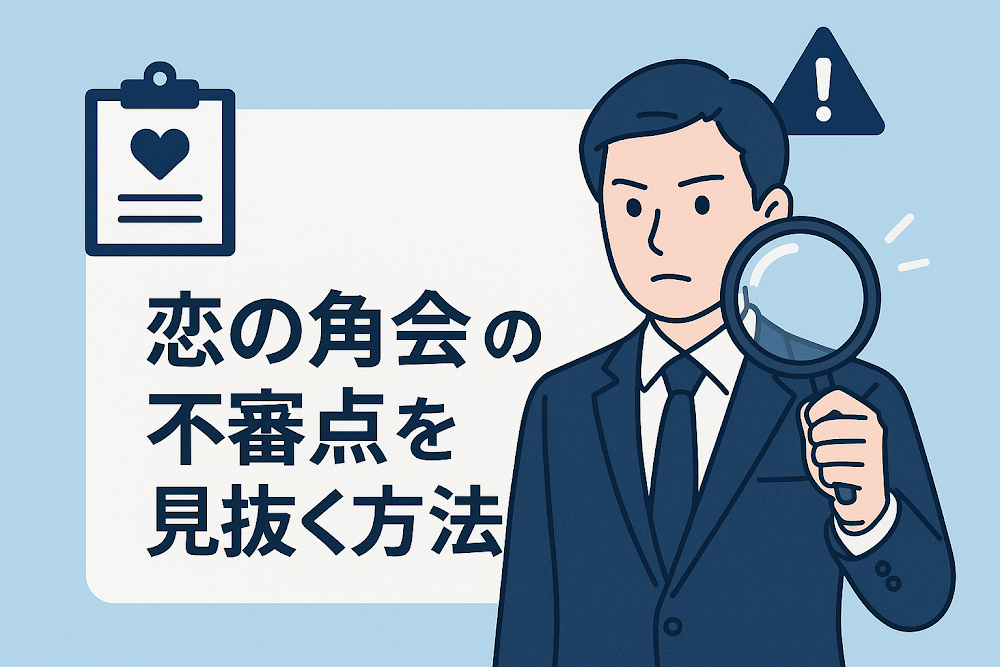 恋の角会 の不審点を見抜く方法
