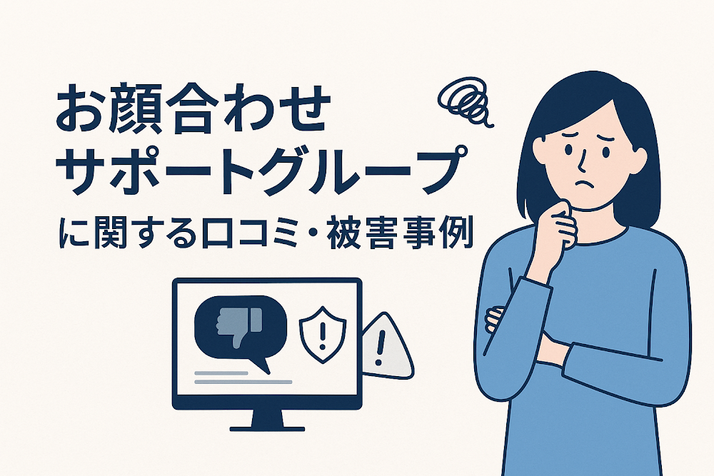 お顔合わせサポートグループに関する口コミ・被害事例