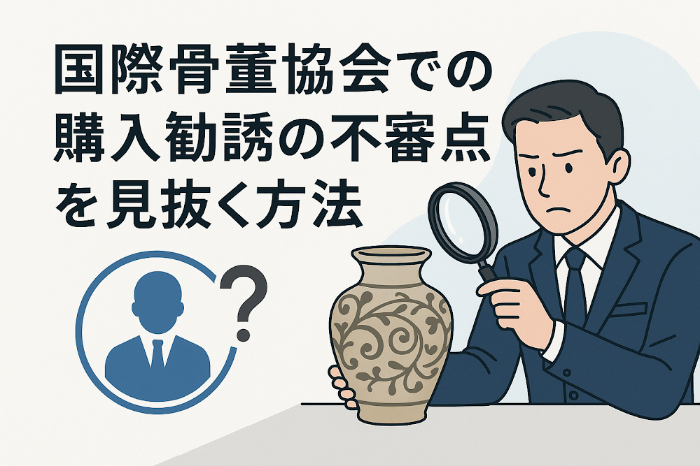 国際骨董協会での購入勧誘の不審点を見抜く方法