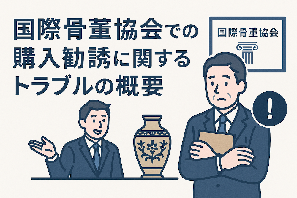 国際骨董協会での購入勧誘に関するトラブルの概要