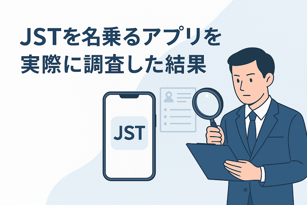 JSTを名乗るアプリを実際に調査した結果