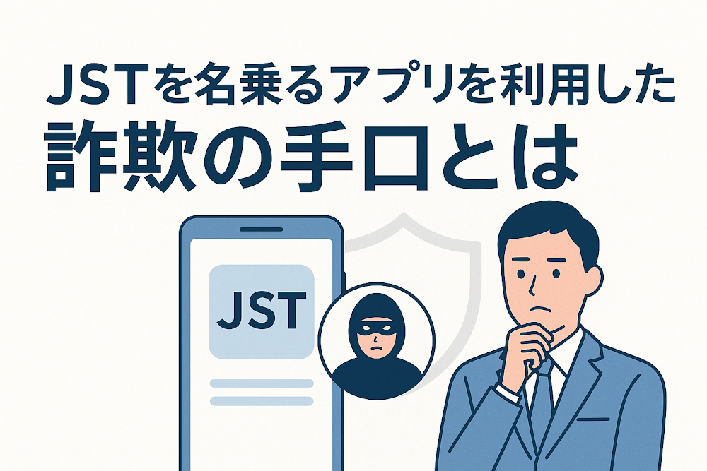 JSTを名乗るアプリを利用した詐欺の手口とは