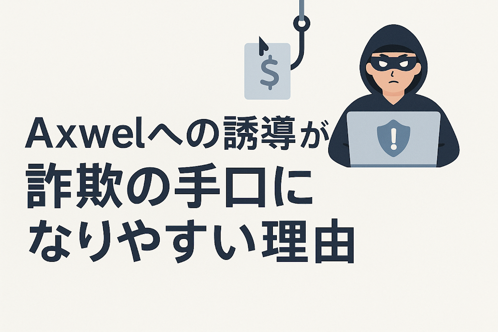 Axwelへの誘導が詐欺の手口になりやすい理由