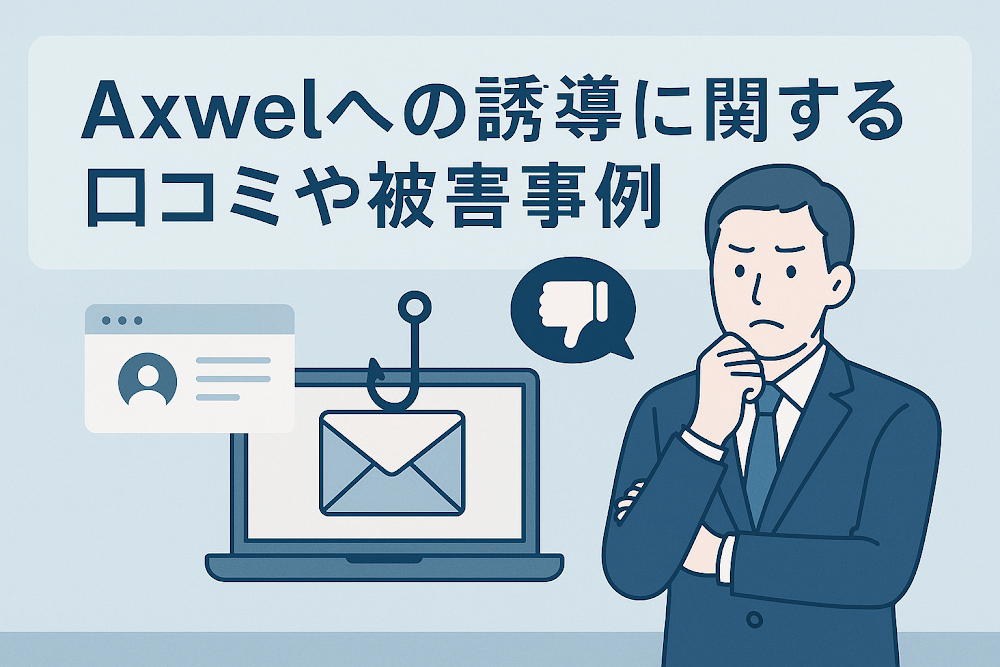 Axwelへの誘導に関する口コミや被害事例