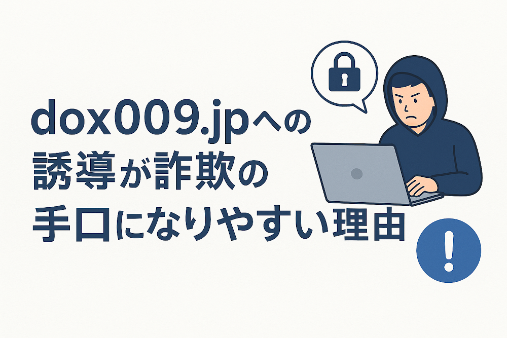 dox009.jpへの誘導が詐欺の手口になりやすい理由