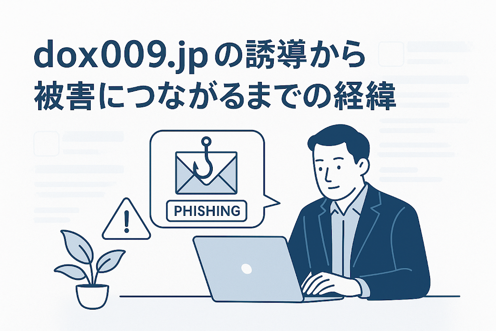 dox009.jpへの誘導から被害につながるまでの経緯