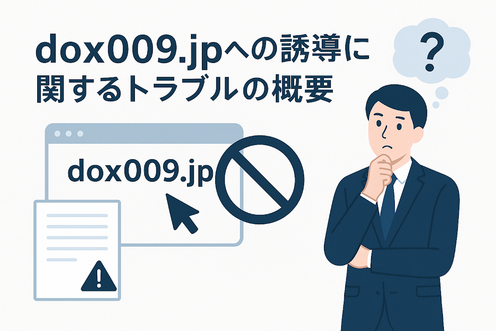 dox009.jpへの誘導に関するトラブルの概要