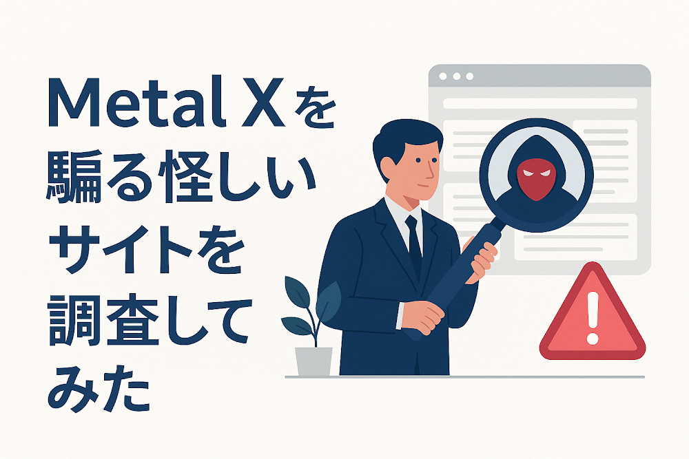 Metal Xを騙る怪しいサイトを調査してみた