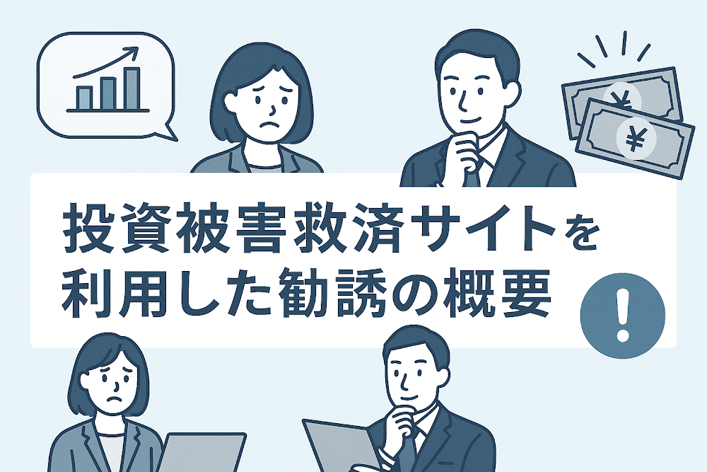 投資被害救済サイトを利用した勧誘の概要