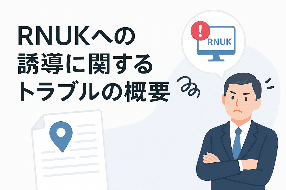 RNUKへの誘導に関するトラブルの概要