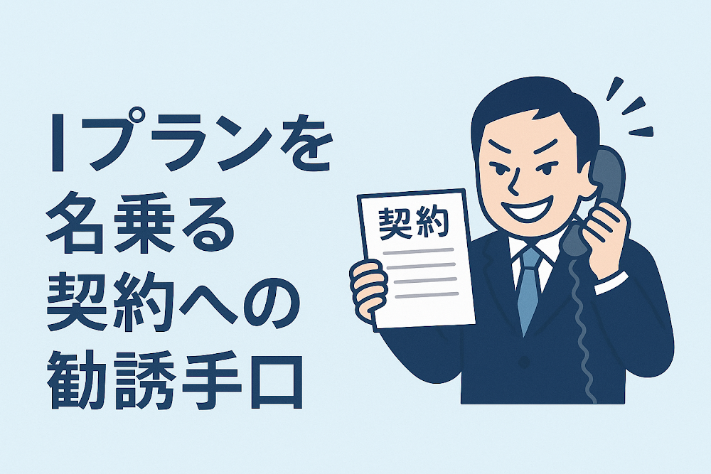 Iプランを名乗る契約への勧誘手口