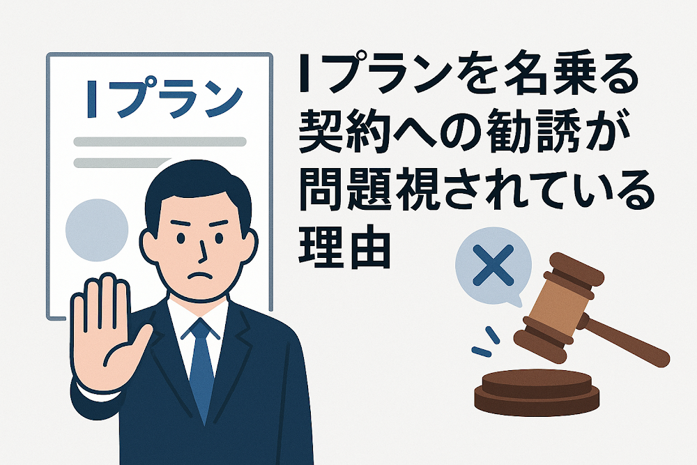 Iプランを名乗る契約への勧誘が問題視されている理由
