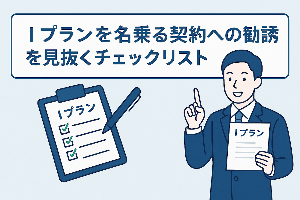 Iプランを名乗る契約への勧誘を見抜くチェックリスト