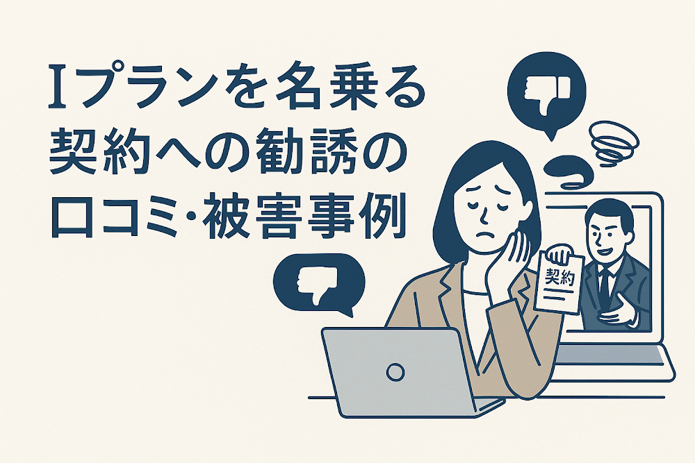 Iプランを名乗る契約への勧誘の口コミ・被害事例