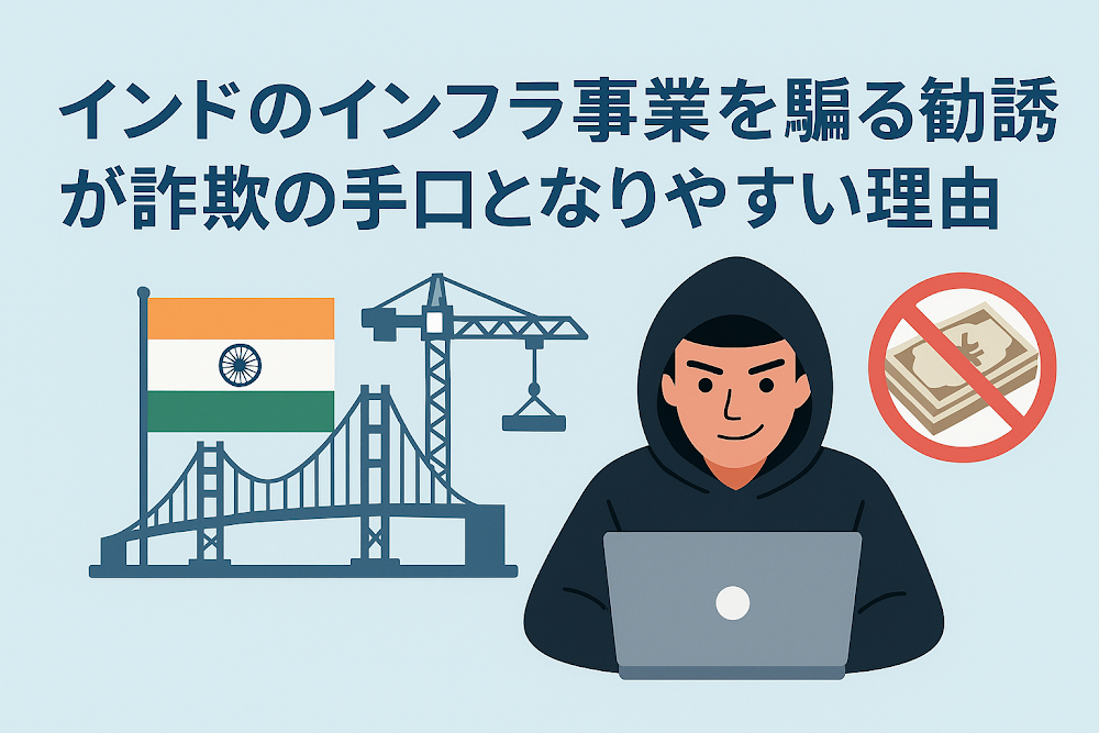 インドのインフラ事業を騙る勧誘が詐欺の手口となりやすい理由