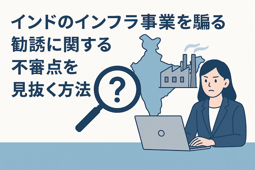 インドのインフラ事業を騙る勧誘に関する不審点を見抜く方法