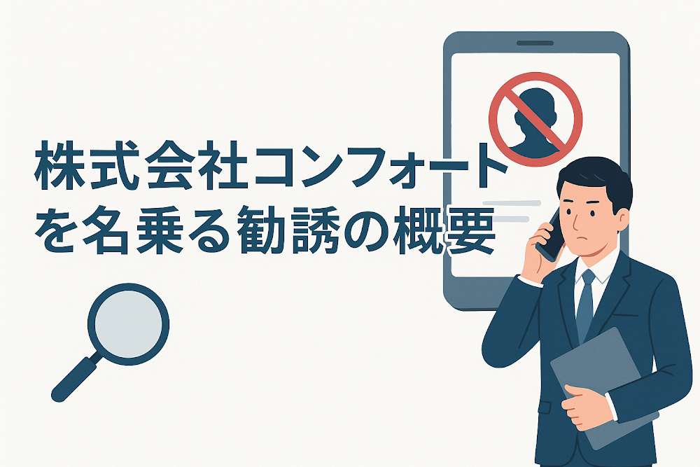 株式会社コンフォートを名乗る勧誘の概要