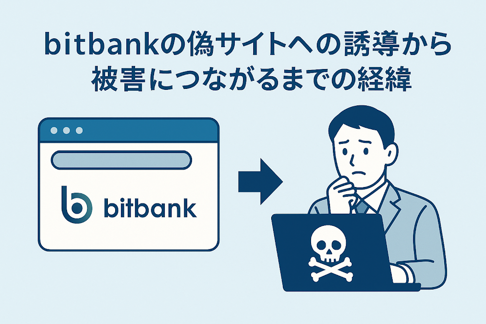 bitbankの偽サイトへの誘導から被害につながるまでの経緯