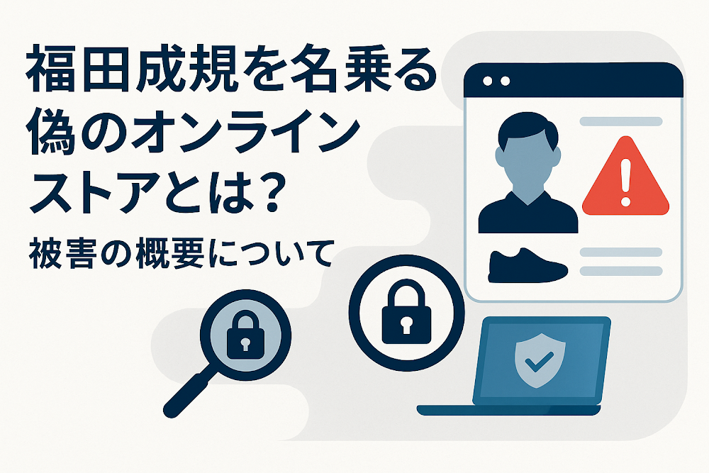 福田成規を名乗る偽のオンラインストアとは?被害の概要について